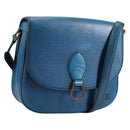 LOUIS VUITTON Epi Saint Cloud GM Shoulder Bag Toledo Blue M52195 LV Auth 141111-1