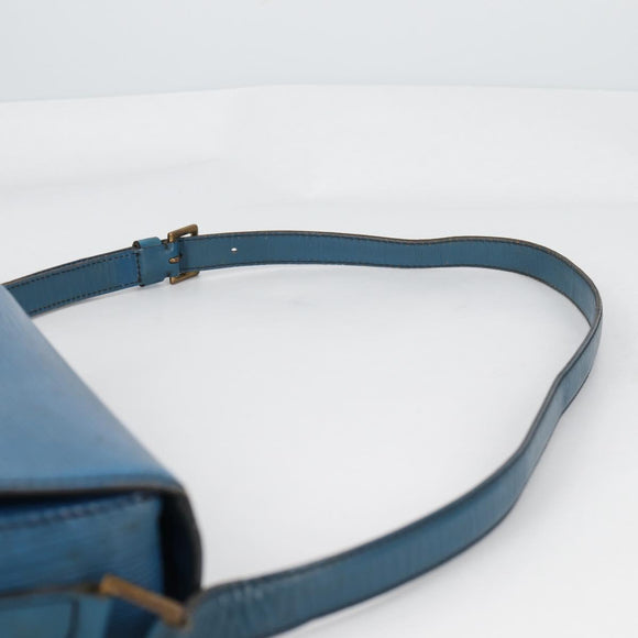 LOUIS VUITTON Epi Saint Cloud GM Shoulder Bag Toledo Blue M52195 LV Auth 141111