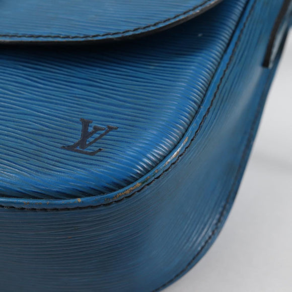 LOUIS VUITTON Epi Saint Cloud GM Shoulder Bag Toledo Blue M52195 LV Auth 141111