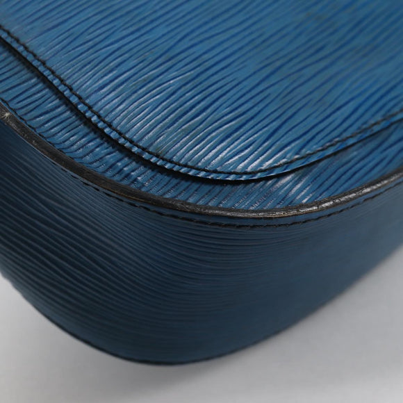 LOUIS VUITTON Epi Saint Cloud GM Shoulder Bag Toledo Blue M52195 LV Auth 141111