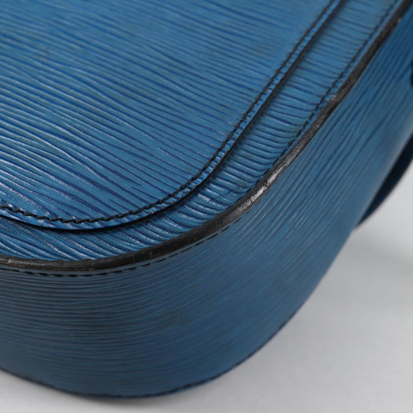 LOUIS VUITTON Epi Saint Cloud GM Shoulder Bag Toledo Blue M52195 LV Auth 141111