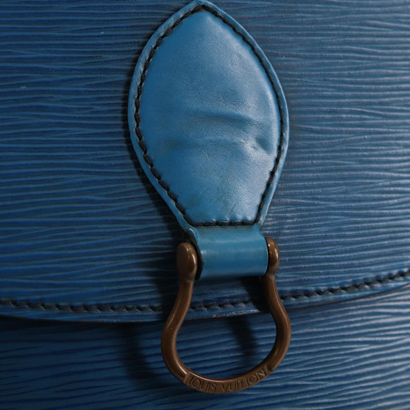 LOUIS VUITTON Epi Saint Cloud GM Shoulder Bag Toledo Blue M52195 LV Auth 141111