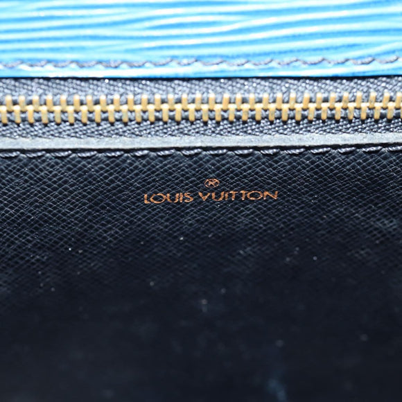 LOUIS VUITTON Epi Saint Cloud GM Shoulder Bag Toledo Blue M52195 LV Auth 141111
