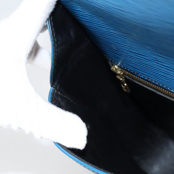 LOUIS VUITTON Epi Saint Cloud GM Shoulder Bag Toledo Blue M52195 LV Auth 141111