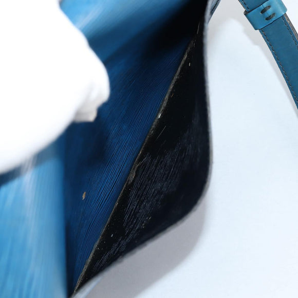 LOUIS VUITTON Epi Saint Cloud GM Shoulder Bag Toledo Blue M52195 LV Auth 141111
