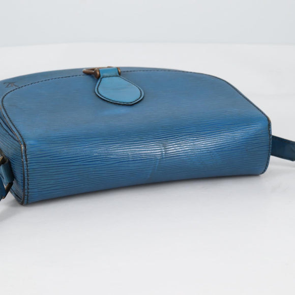 LOUIS VUITTON Epi Saint Cloud GM Shoulder Bag Toledo Blue M52195 LV Auth 141111