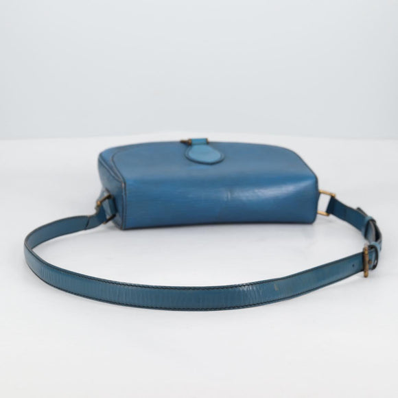 LOUIS VUITTON Epi Saint Cloud GM Shoulder Bag Toledo Blue M52195 LV Auth 141111