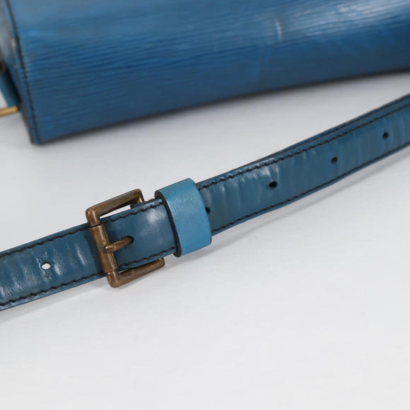 LOUIS VUITTON Epi Saint Cloud GM Shoulder Bag Toledo Blue M52195 LV Auth 141111