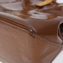 LOUIS VUITTON Monogram Vernis Reade PM Hand Bag Bronze M91146 LV Auth 141113-9