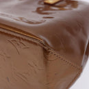 LOUIS VUITTON Monogram Vernis Reade PM Hand Bag Bronze M91146 LV Auth 141113-15