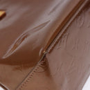 LOUIS VUITTON Monogram Vernis Reade PM Hand Bag Bronze M91146 LV Auth 141113-16