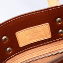 LOUIS VUITTON Monogram Vernis Reade PM Hand Bag Bronze M91146 LV Auth 141113-17