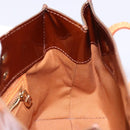 LOUIS VUITTON Monogram Vernis Reade PM Hand Bag Bronze M91146 LV Auth 141113-18