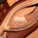 LOUIS VUITTON Monogram Vernis Reade PM Hand Bag Bronze M91146 LV Auth 141113-12