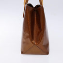 LOUIS VUITTON Monogram Vernis Reade PM Hand Bag Bronze M91146 LV Auth 141113-3
