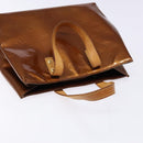 LOUIS VUITTON Monogram Vernis Reade PM Hand Bag Bronze M91146 LV Auth 141113-6