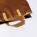 LOUIS VUITTON Monogram Vernis Reade PM Hand Bag Bronze M91146 LV Auth 141113-7
