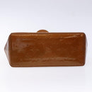 LOUIS VUITTON Monogram Vernis Reade PM Hand Bag Bronze M91146 LV Auth 141113-5