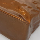 LOUIS VUITTON Monogram Vernis Reade MM Hand Bag Bronze M91143 LV Auth 141114-16