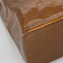 LOUIS VUITTON Monogram Vernis Reade MM Hand Bag Bronze M91143 LV Auth 141114-9