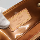 LOUIS VUITTON Monogram Vernis Reade MM Hand Bag Bronze M91143 LV Auth 141114-10