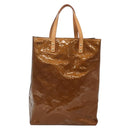 LOUIS VUITTON Monogram Vernis Reade MM Hand Bag Bronze M91143 LV Auth 141114-2