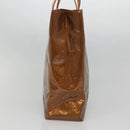 LOUIS VUITTON Monogram Vernis Reade MM Hand Bag Bronze M91143 LV Auth 141114-3