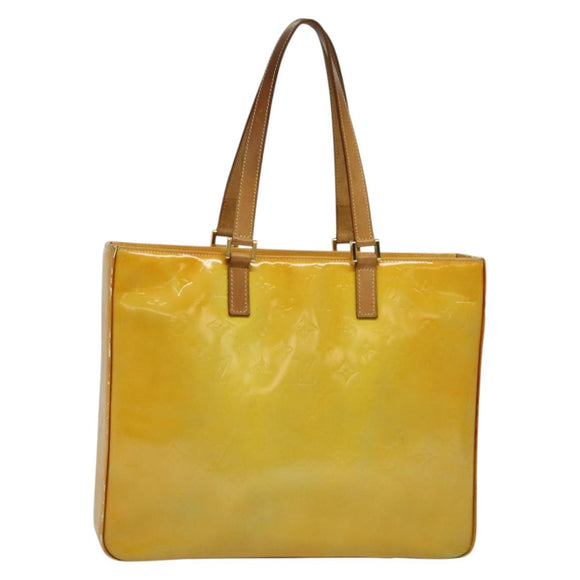 LOUIS VUITTON Monogram Vernis Columbus Tote Bag Gris M91028 LV Auth 141115