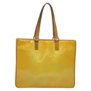 LOUIS VUITTON Monogram Vernis Columbus Tote Bag Gris M91028 LV Auth 141115-13