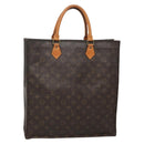 LOUIS VUITTON Monogram Sac Plat Hand Bag M51140 LV Auth 141120-1