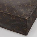 LOUIS VUITTON Monogram Sac Plat Hand Bag M51140 LV Auth 141120-8