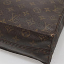 LOUIS VUITTON Monogram Sac Plat Hand Bag M51140 LV Auth 141120-16