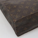 LOUIS VUITTON Monogram Sac Plat Hand Bag M51140 LV Auth 141120-17