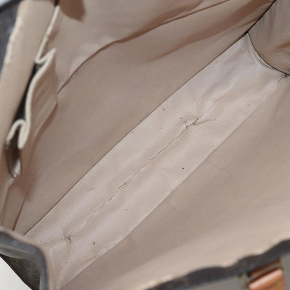 LOUIS VUITTON Monogram Sac Plat Hand Bag M51140 LV Auth 141120