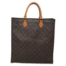 LOUIS VUITTON Monogram Sac Plat Hand Bag M51140 LV Auth 141120-13