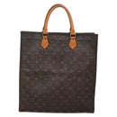 LOUIS VUITTON Monogram Sac Plat Hand Bag M51140 LV Auth 141120-2