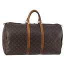 LOUIS VUITTON Monogram Keepall 55 Boston Bag M41424 LV Auth 141123-1