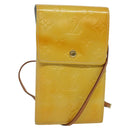 LOUIS VUITTON Monogram Vernis Walker Wallet Gris M91031 LV Auth 141125-1