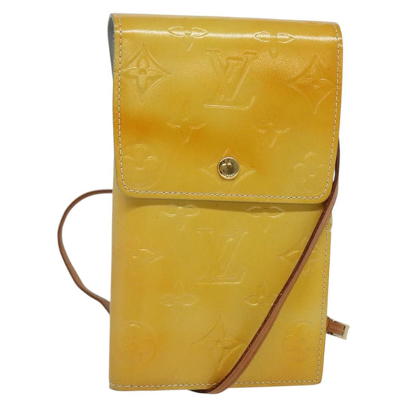 LOUIS VUITTON Monogram Vernis Walker Wallet Gris M91031 LV Auth 141125