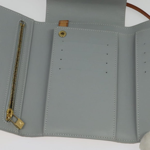 LOUIS VUITTON Monogram Vernis Walker Wallet Gris M91031 LV Auth 141125