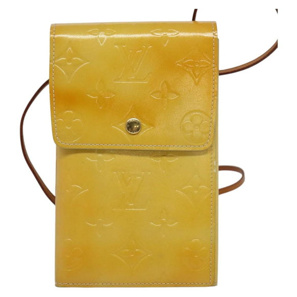 LOUIS VUITTON Monogram Vernis Walker Wallet Gris M91031 LV Auth 141125