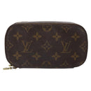 LOUIS VUITTON Monogram Trousse Brush PM Cosmetic Pouch M47510 LV Auth 141126-13