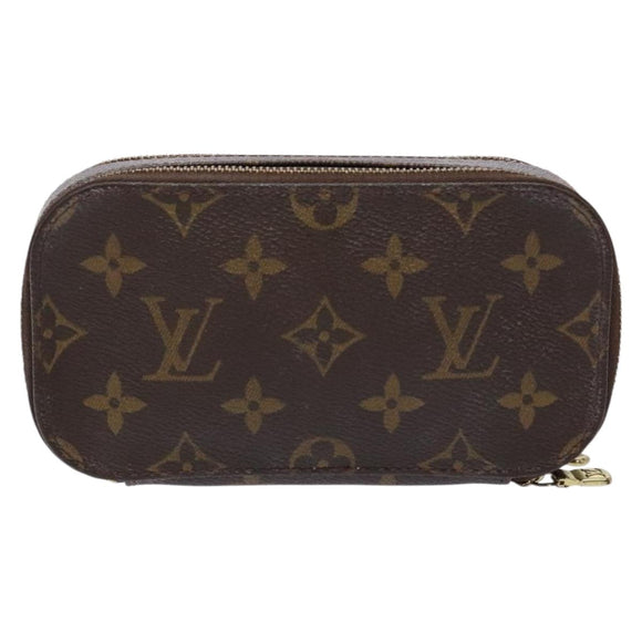 LOUIS VUITTON Monogram Trousse Brush PM Cosmetic Pouch M47510 LV Auth 141126