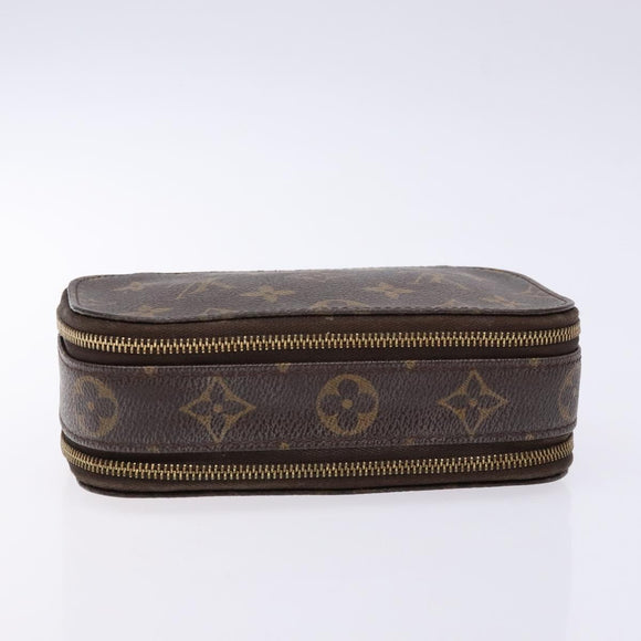 LOUIS VUITTON Monogram Trousse Brush PM Cosmetic Pouch M47510 LV Auth 141126
