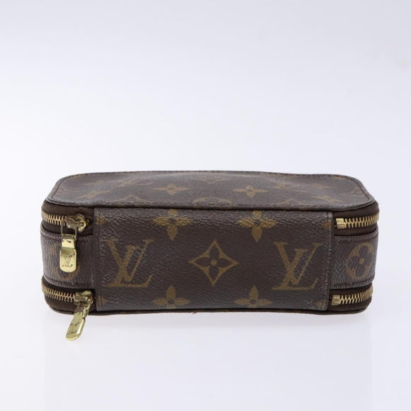 LOUIS VUITTON Monogram Trousse Brush PM Cosmetic Pouch M47510 LV Auth 141126