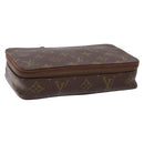 LOUIS VUITTON Monogram Poche Monte Carlo Jewelry Box Vintage M47352 Auth 141127-1
