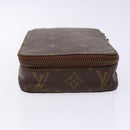 LOUIS VUITTON Monogram Poche Monte Carlo Jewelry Box Vintage M47352 Auth 141127-3