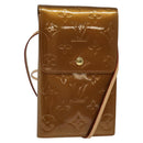 LOUIS VUITTON Monogram Vernis Walker Wallet Bronze M91154 LV Auth 141128-1