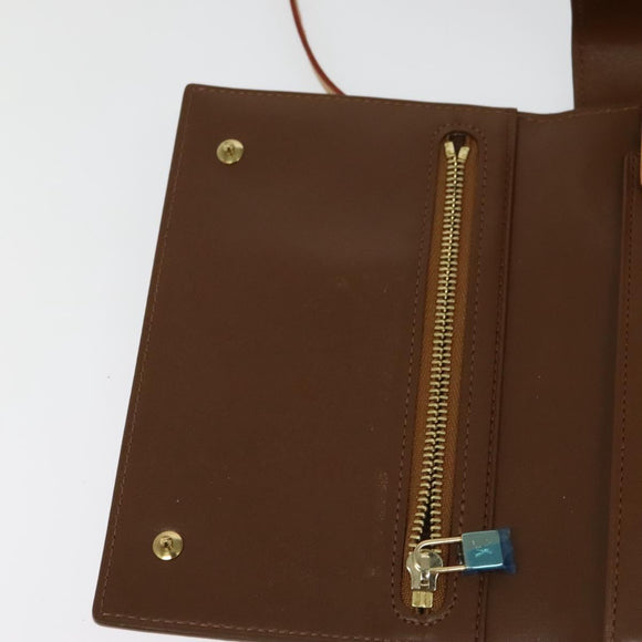 LOUIS VUITTON Monogram Vernis Walker Wallet Bronze M91154 LV Auth 141128