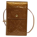 LOUIS VUITTON Monogram Vernis Walker Wallet Bronze M91154 LV Auth 141128-13